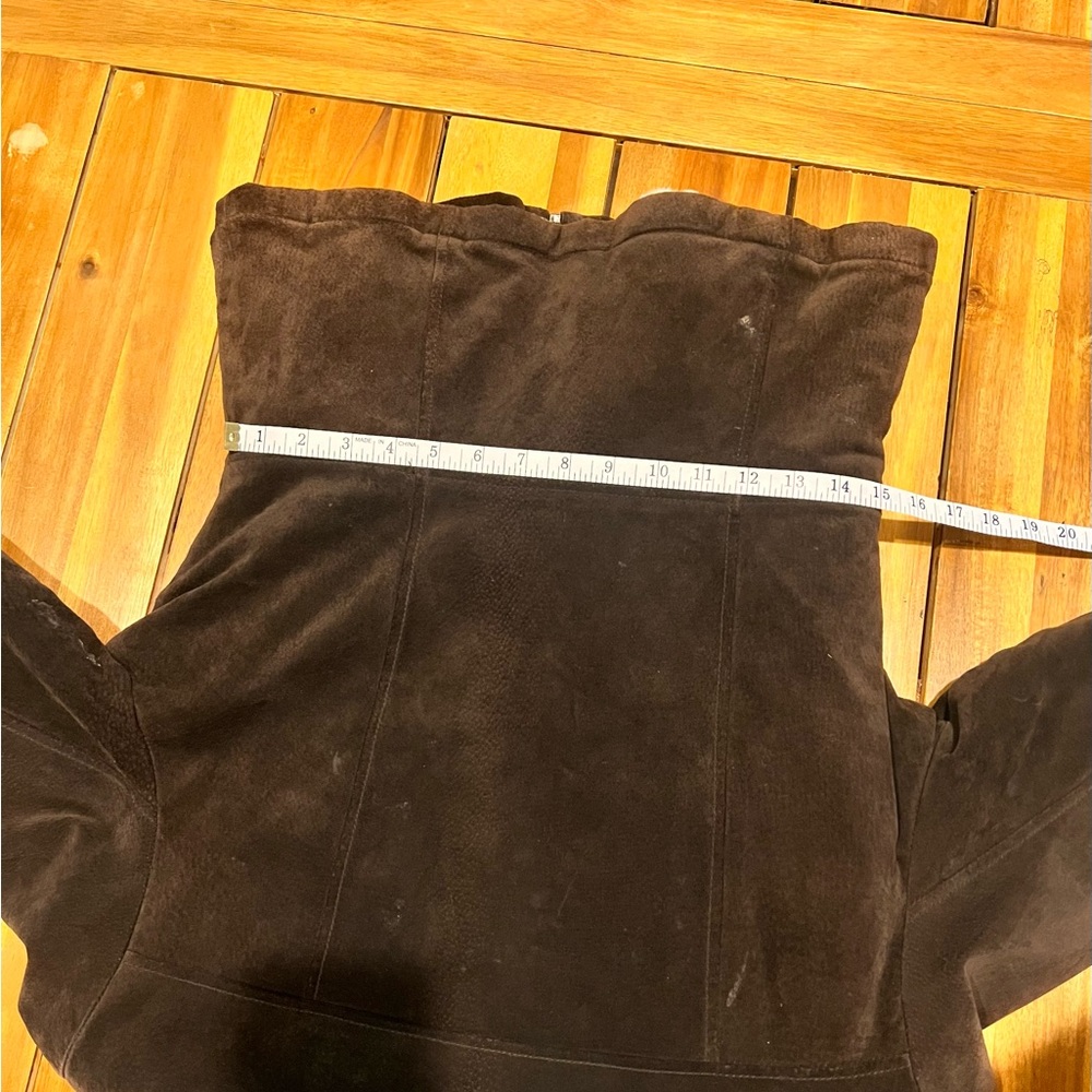 🌹Vintage 1999's  Wilson's Leather Maxima Women Suede Coat Faux Fur Lining Jacket - Picture 16 of 16